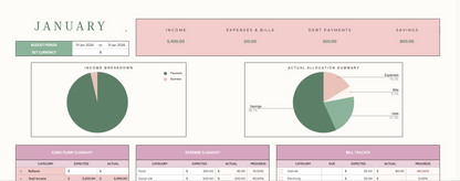Budget and Net Worth Tracker