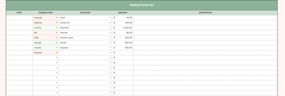 Budget and Net Worth Tracker